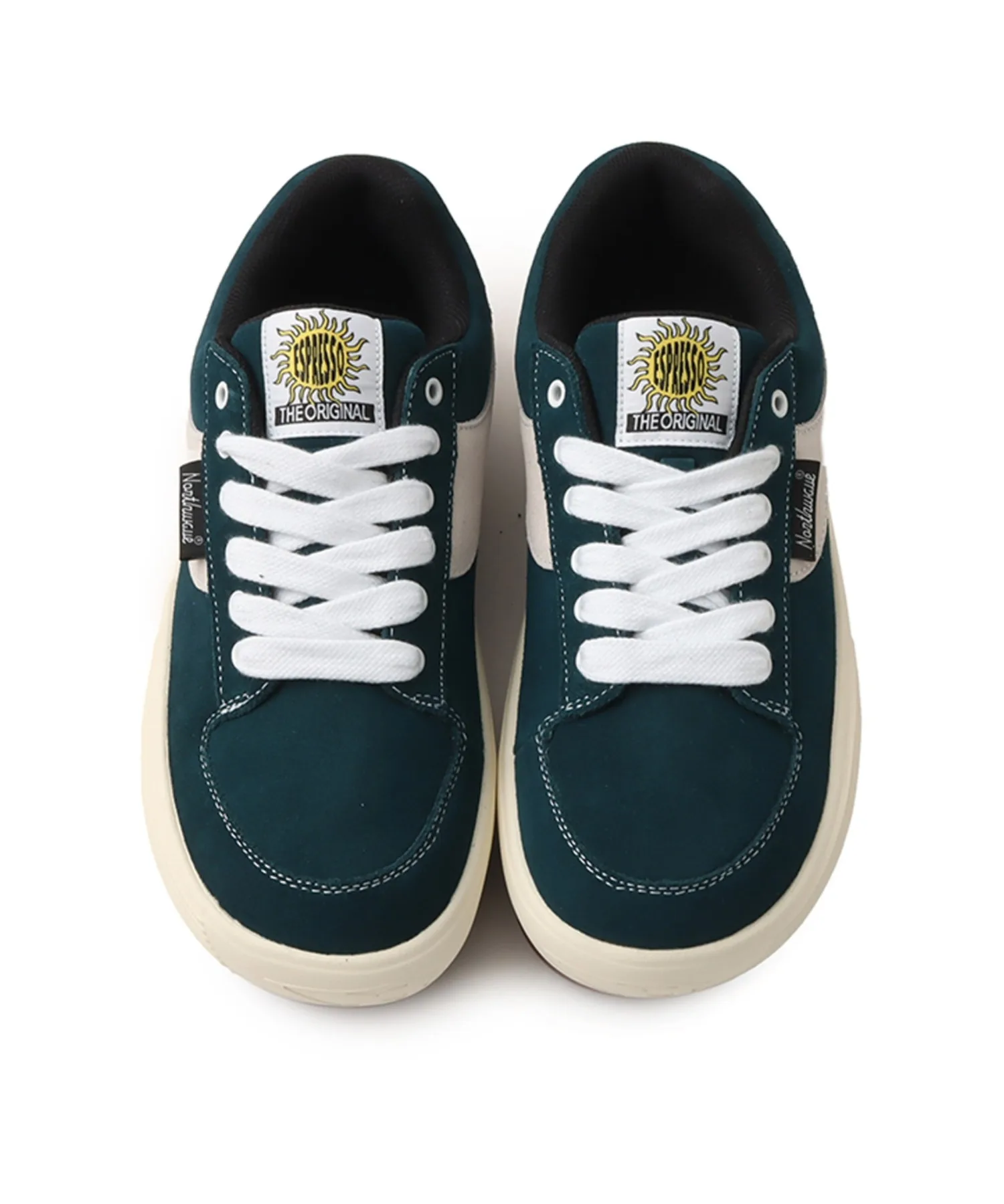 Мужские кроссовки из натуральной кожи ESPRESSO SUEDE NORTHWAVE зелёные — фото 2