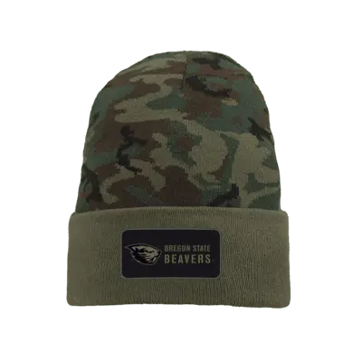 

Шапка Nike Oregon State College Beanie, цвет Camo Green