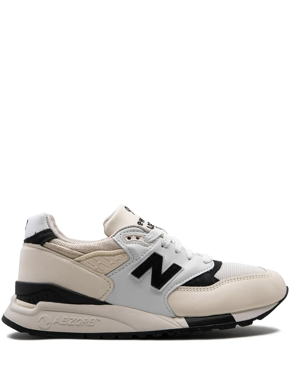 

Кроссовки 998 Made in USA White/Black NEW BALANCE, белый