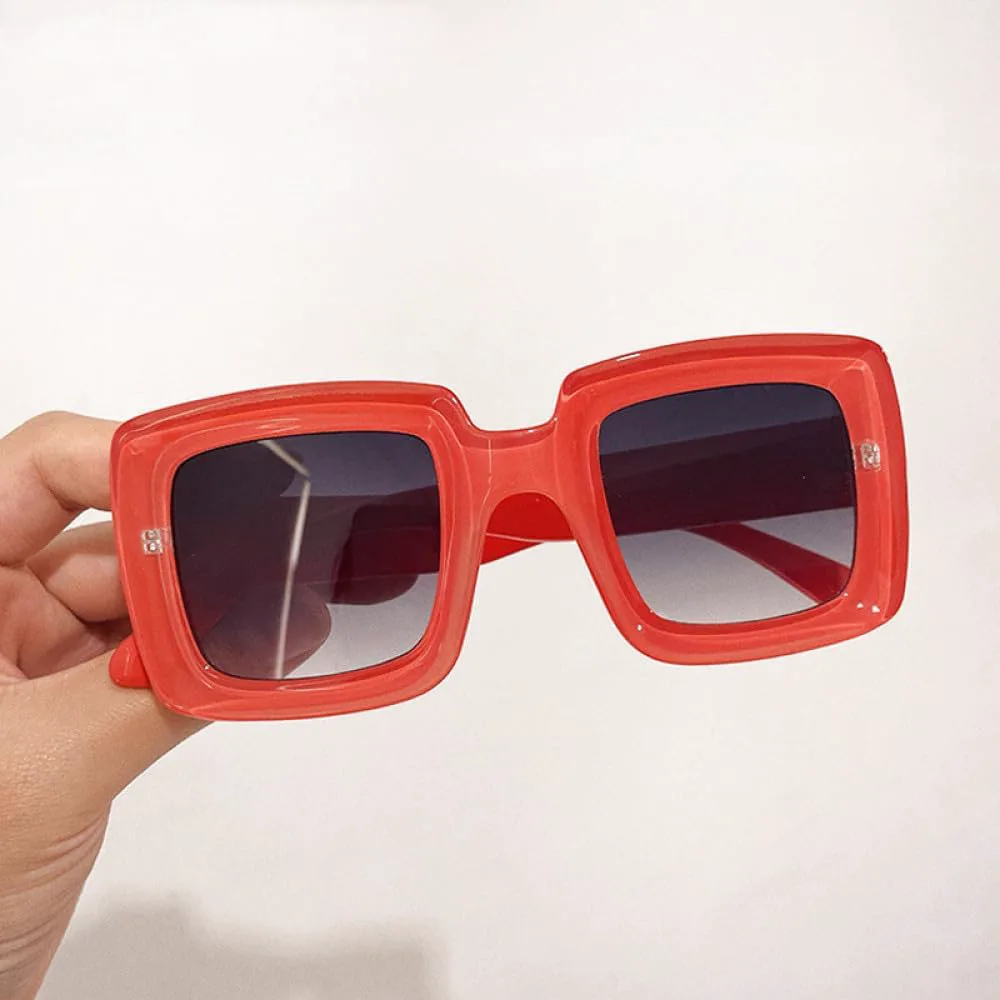 

Солнцезащитные очки в стиле панк, квадратные, женские и мужские, модные, разноцветные, в стиле стимпанк, с защитой от УФ-излучения UV400, L20952 generic, White-gray