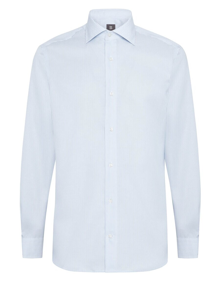

Повседневная рубашка Boggi Milano Slim fit Button Up Shirt, цвет pastel blue/light blue