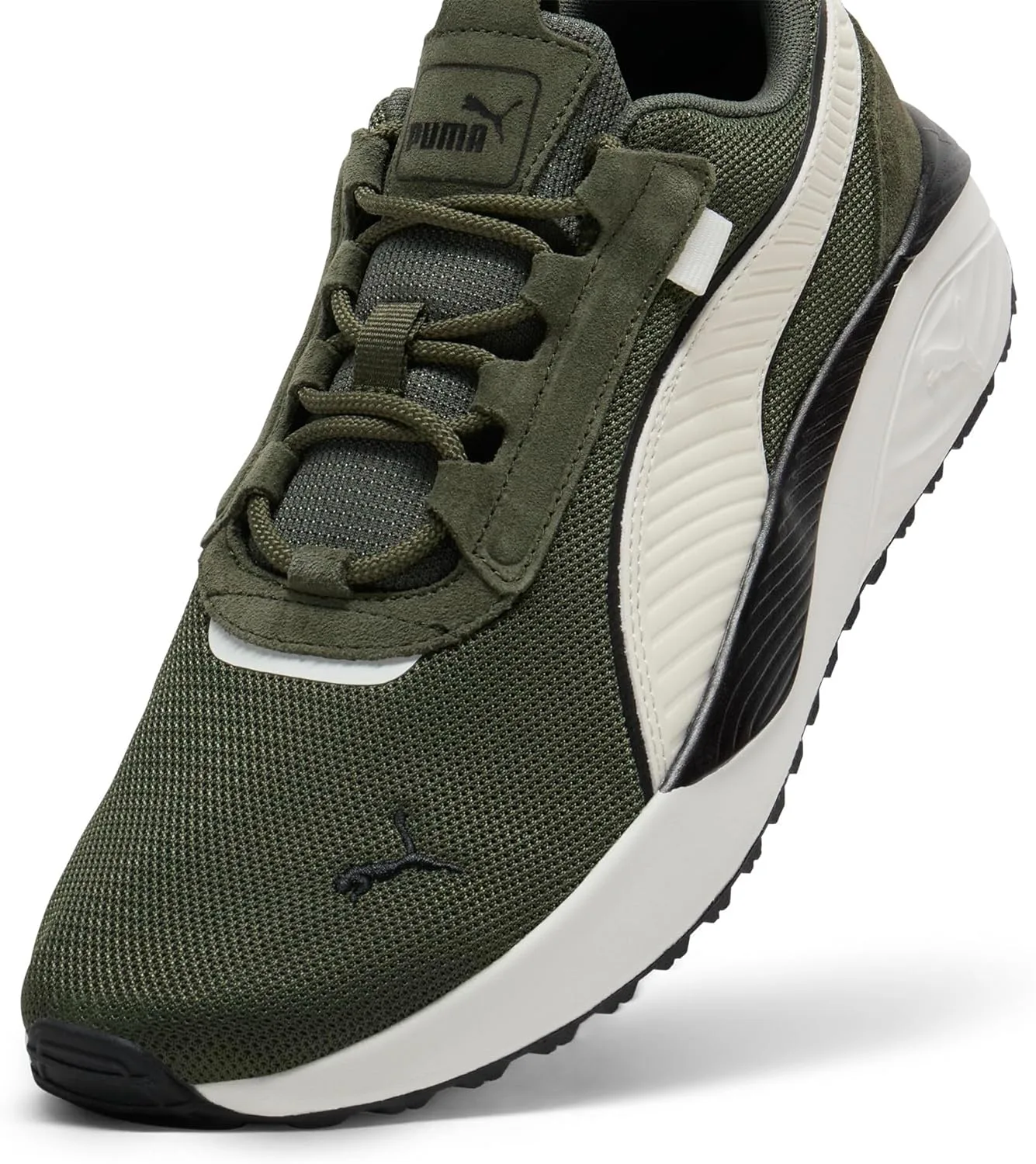 Мужские кроссовки PUMA Pacer 23 Street Trainers, белый/черный/зеленый — фото 2