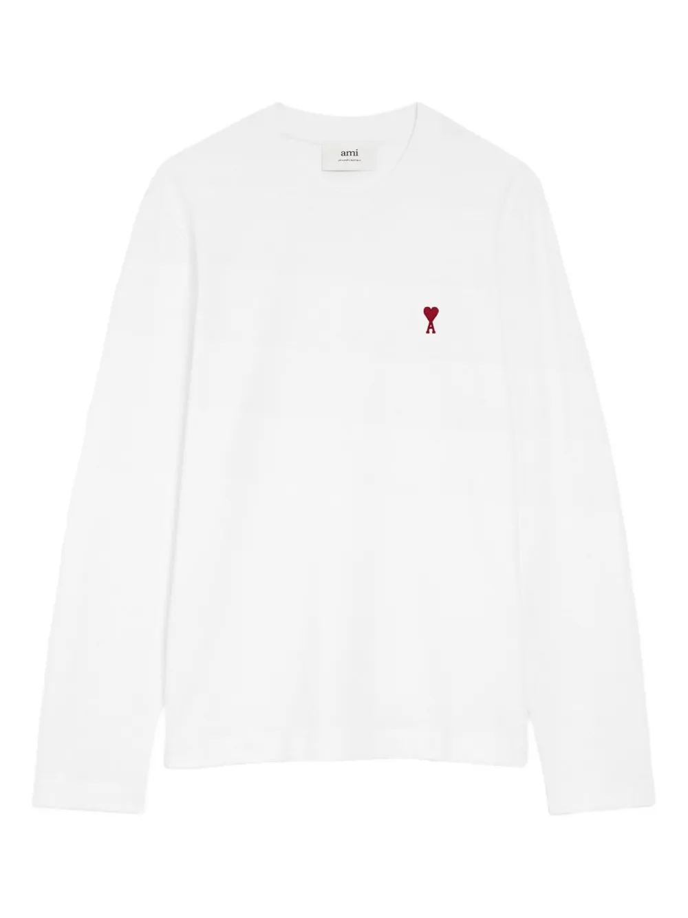 

Футболка с монограммой Ami de Coeur Ami Paris, белый