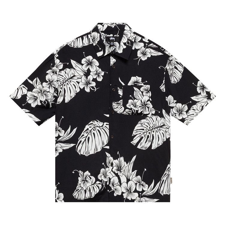 

Рубашка Stussy Hawaiian Short-Sleeve Shirt, Black