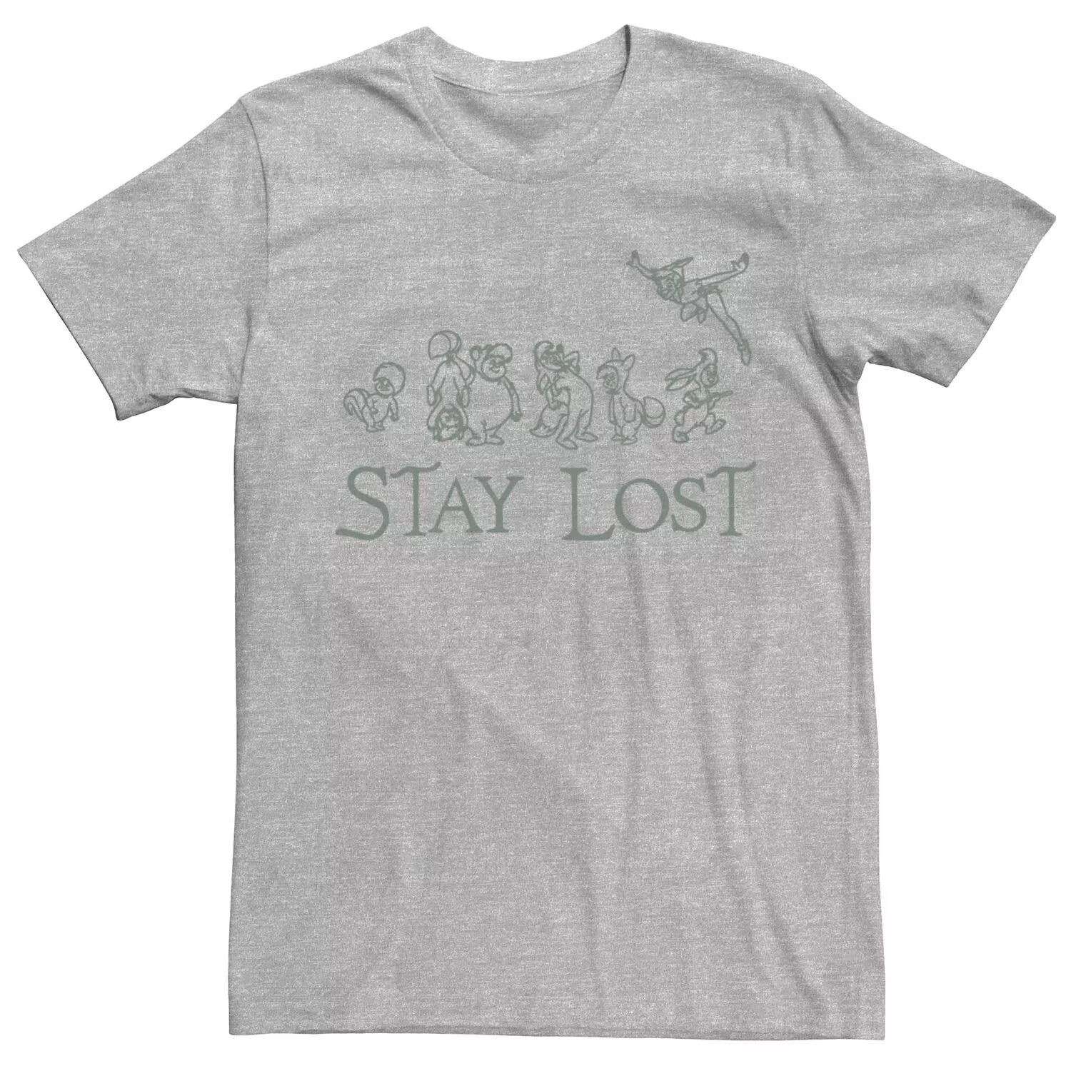 

Мужская футболка с рисунком Disney Peter Pan Stay Lost Licensed Character