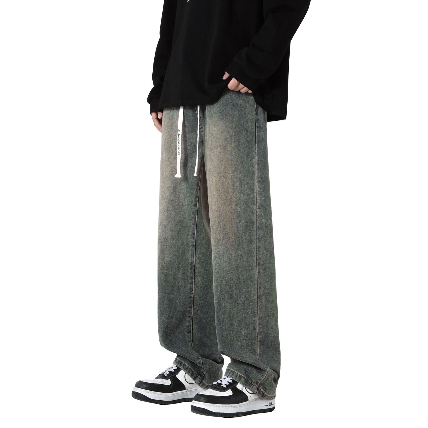 

Джинсы унисекс Jungle Panda, Черный