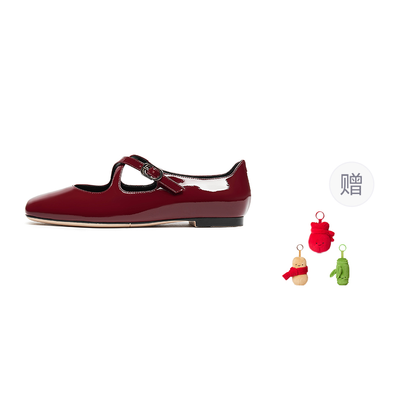 Staccato Блок каблук Мэри Джейн туфли женские Вишнёвый красный, цвет Cherry Red — фото 3