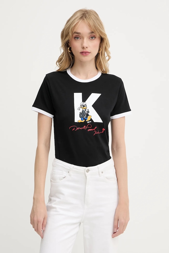 

Футболка хлопковая KL X DISNEY Karl Lagerfeld, черный