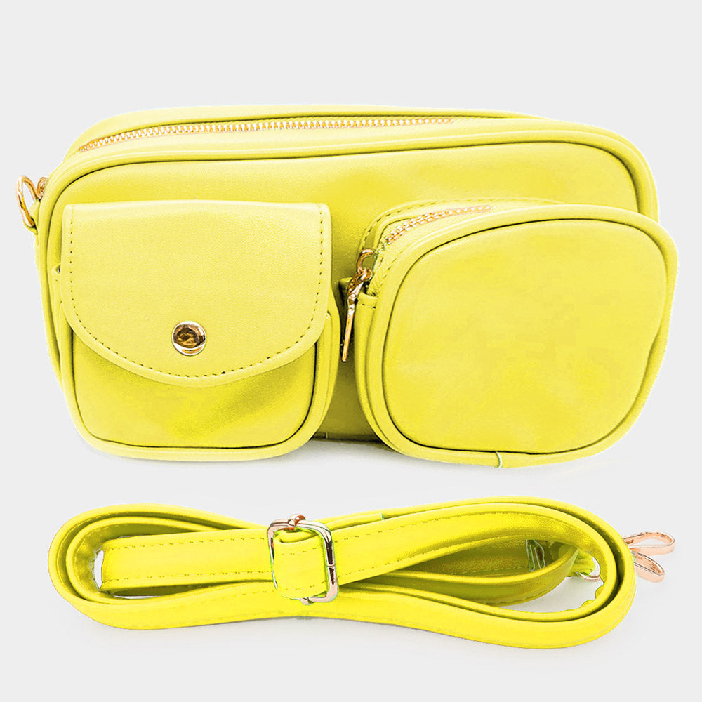 

Сумка-кроссбод прямоугольная FASHNZFAB, желтый