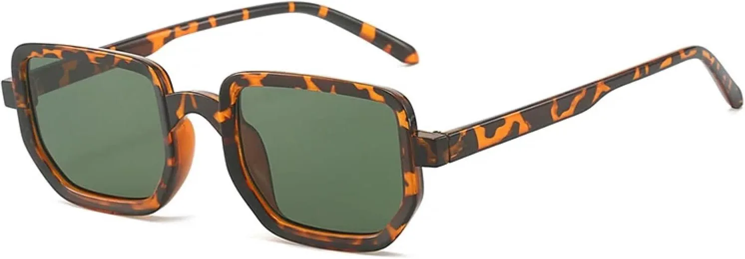 

Женские солнцезащитные очки с прозрачными линзами Ocean Gradient, защита от УФ-излучения UV400; мужские модные солнцезащитные очки TVTBBVV, Leopard Dark Green