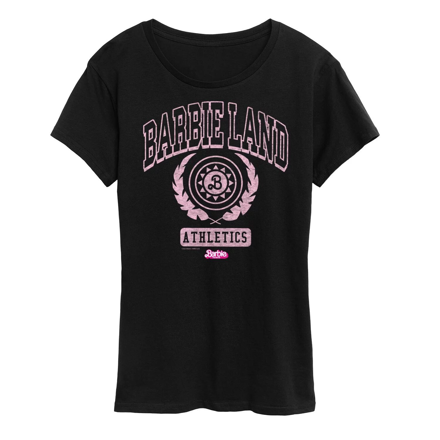 

Футболка с рисунком Missy Plus Barbie The Movie Barbie Land Athletics Licensed Character, черный