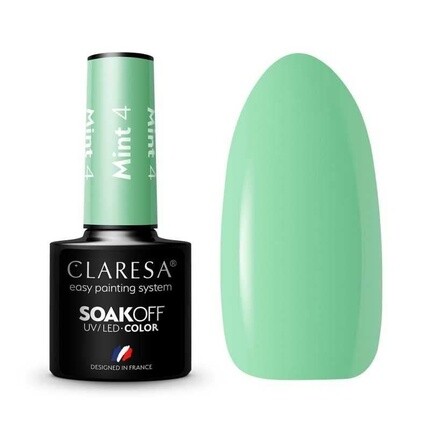 УФ-лак для ногтей Claresa Mint, 5 мл — упаковка из 4 шт.