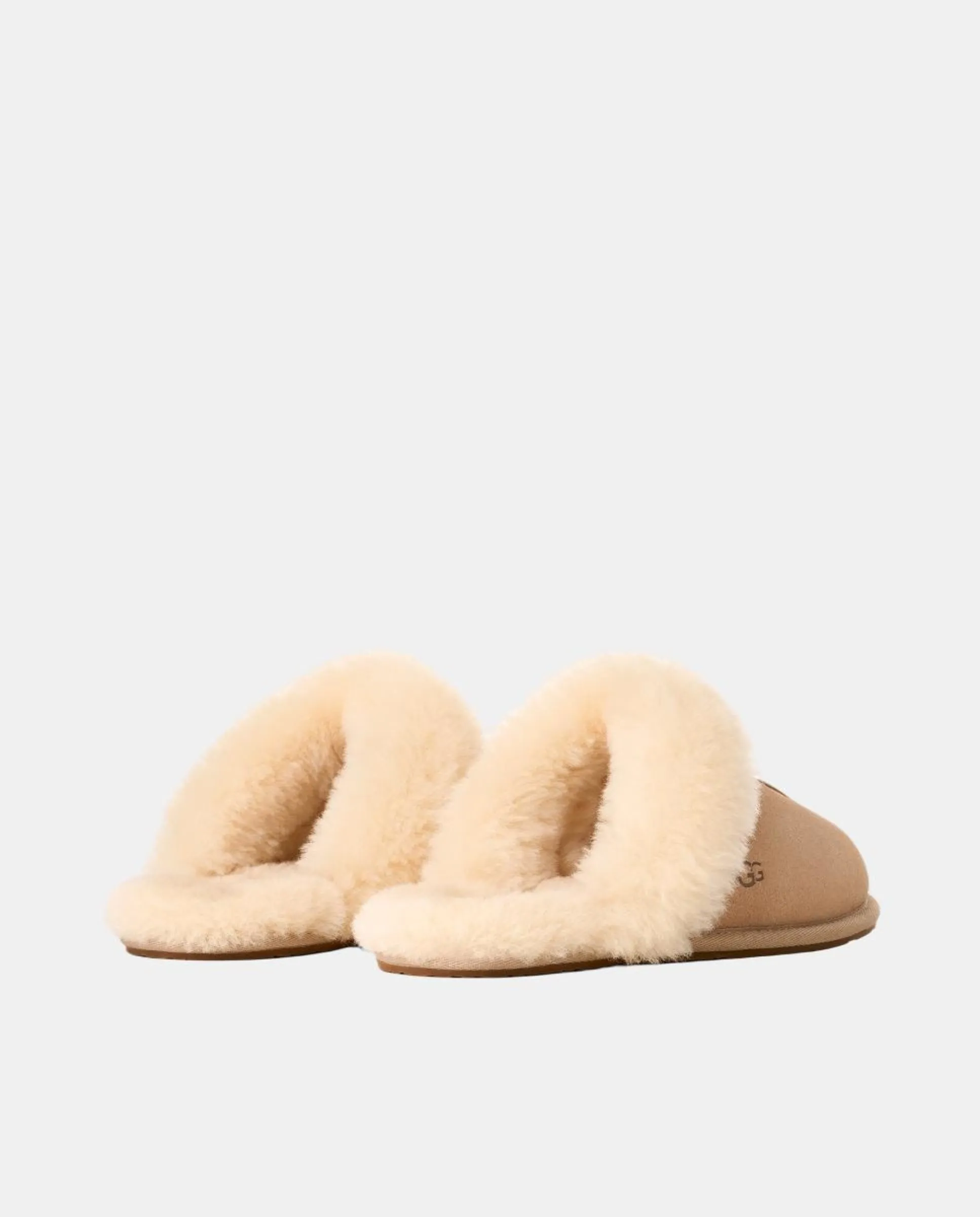 Женские тапочки SCUFETTE II из кожи с меховой подкладкой Ugg, бежевый — фото 3