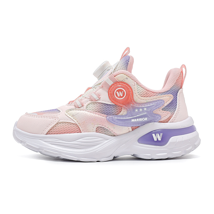 

Warrior Wear-Resistant Низкие Детские Беговые Кроссовки, Розовый/Фиолетовый