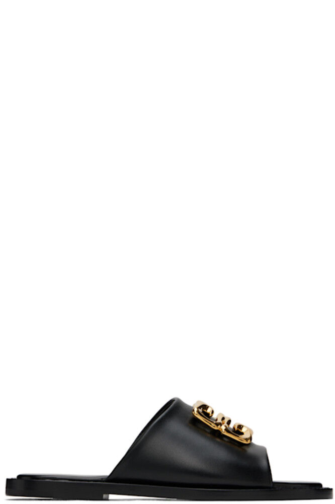 Черные 4G Liquid Flat Mule сандалии Givenchy