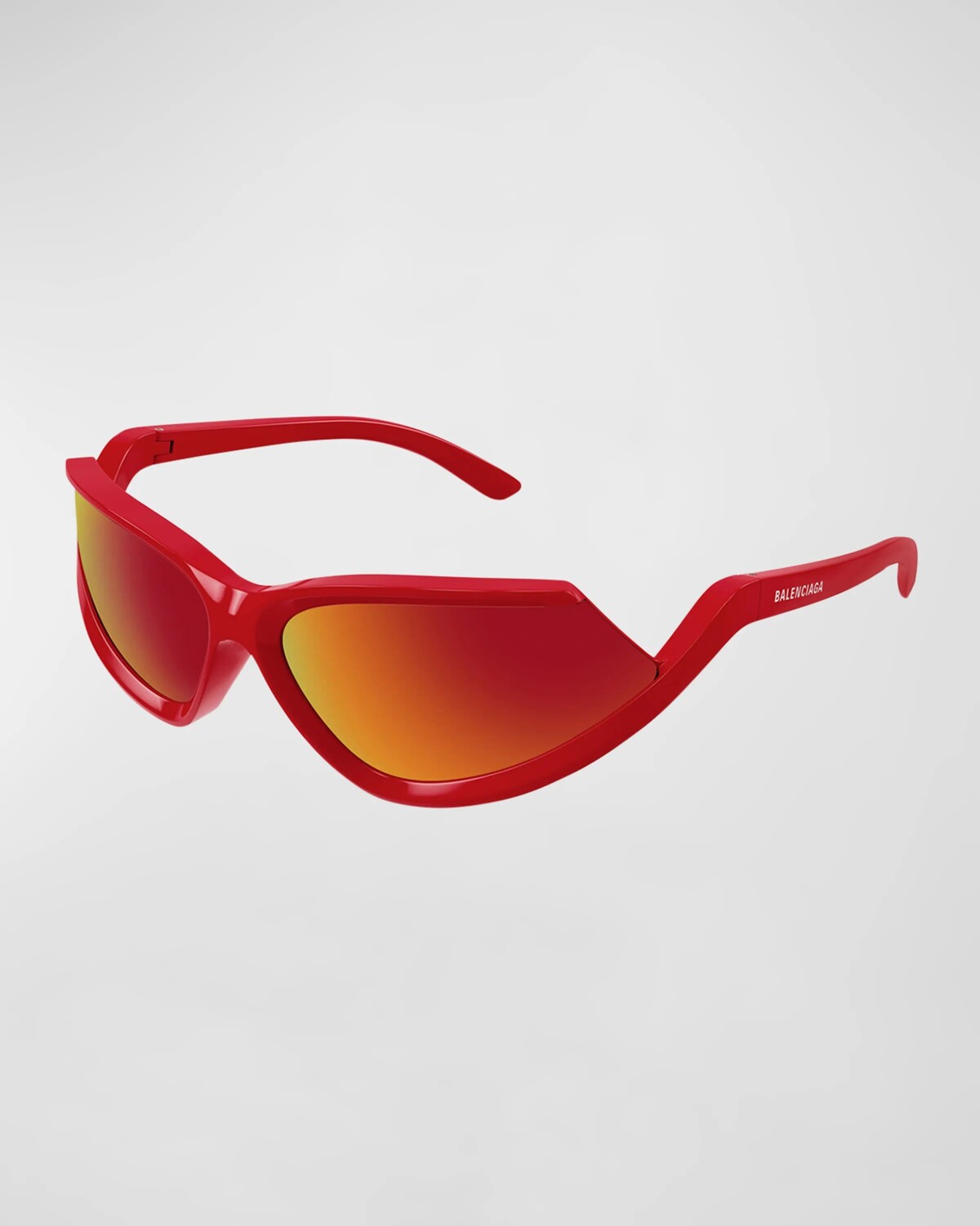 

Мужские солнцезащитные очки в пластиковой обертке BB0289SM Balenciaga, цвет Shiny Solid Red