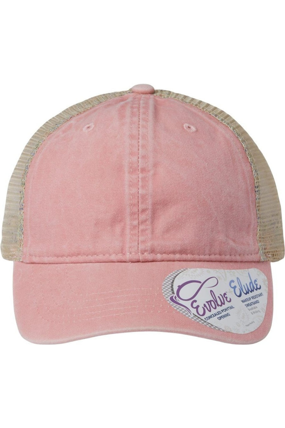 

Женская кепка Infinity Her с сетчатой ​​задней частью и эффектом потертости, пыльно-розовый/цветочный