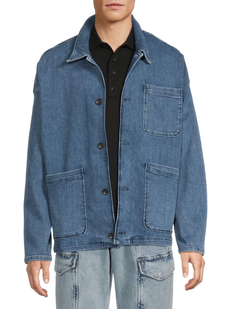 

Джинсовая куртка Chore с приспущенными плечами rag & bone, цвет Simi, Белый, Джинсовая куртка Chore с приспущенными плечами rag & bone, цвет Simi