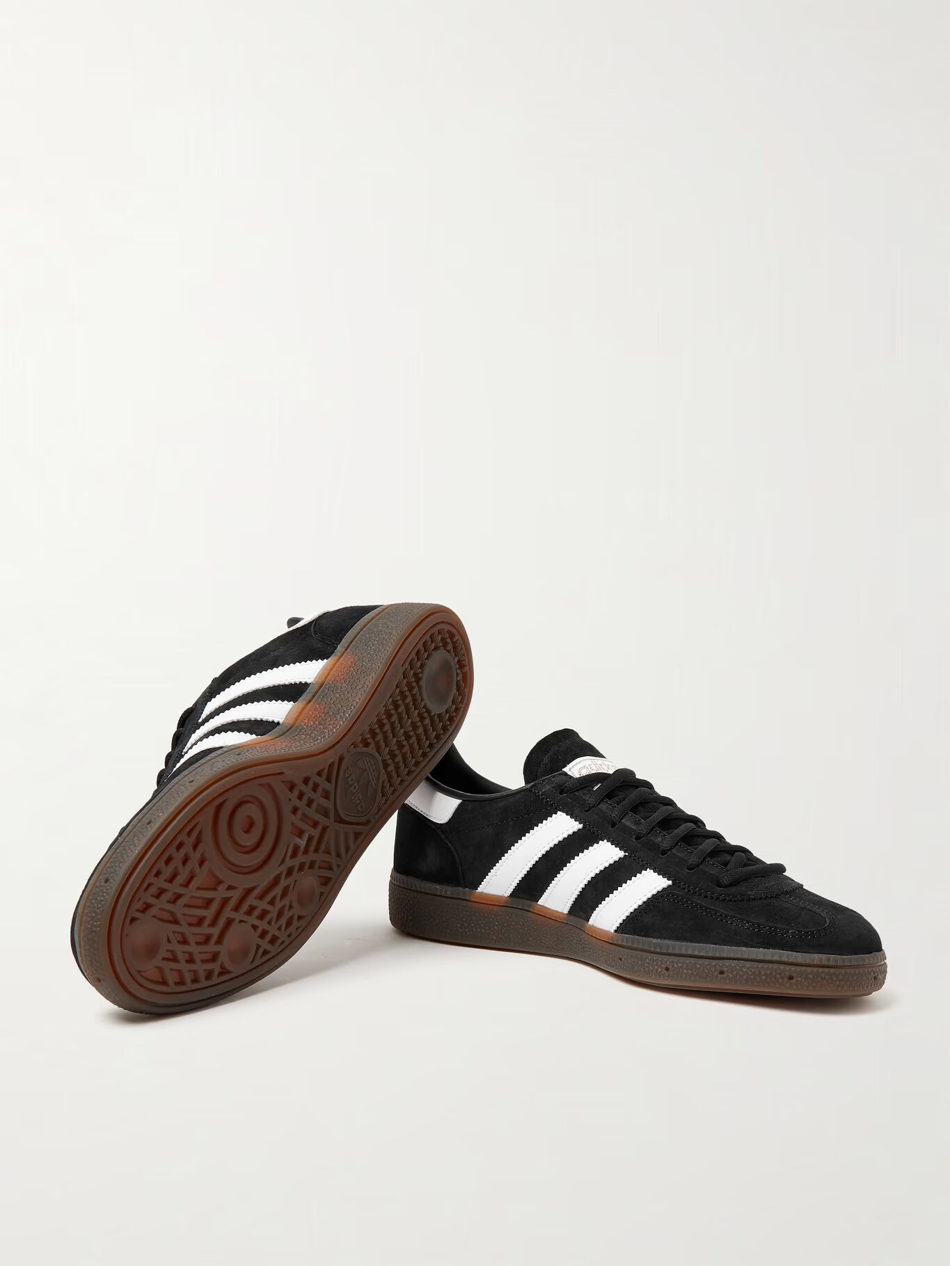 Кроссовки Handball Spezial из замши и кожи ADIDAS ORIGINALS, черный — фото 2