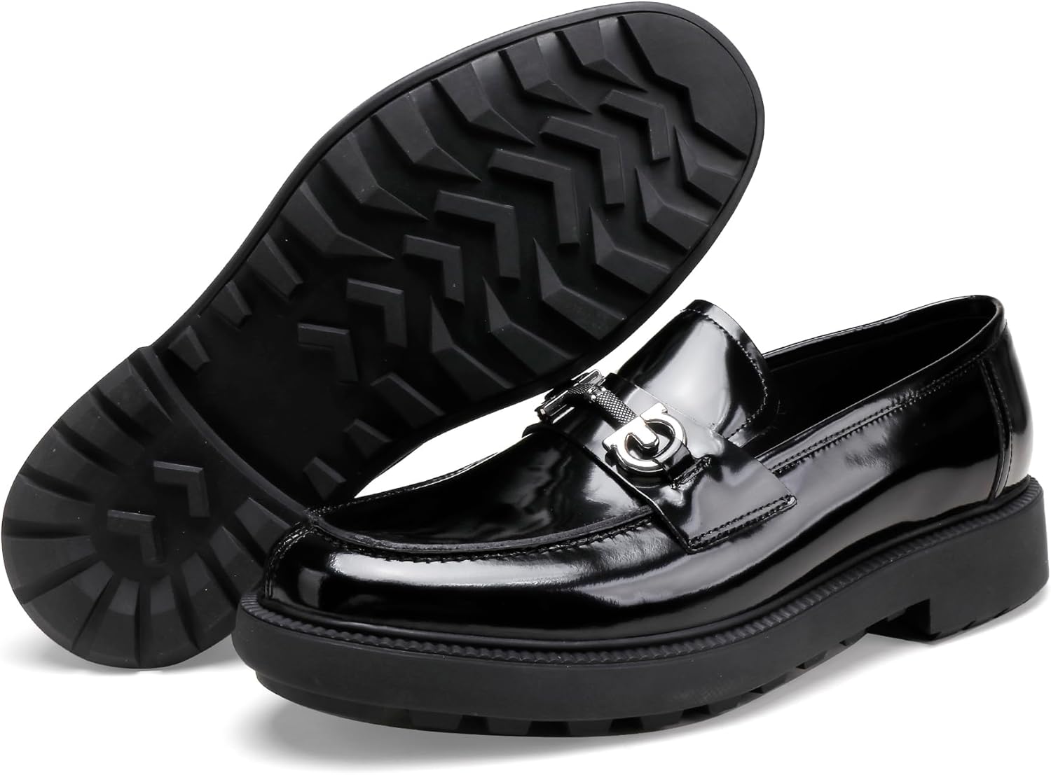 

Мужские кожаные пенни-лоферы, классические модные лоферы, туфли без шнурков, подходящие для вечеринок, свадеб и банкетов. Лоферы на каждый день для мужчин, кожаные повседневные туфли Generic, черный