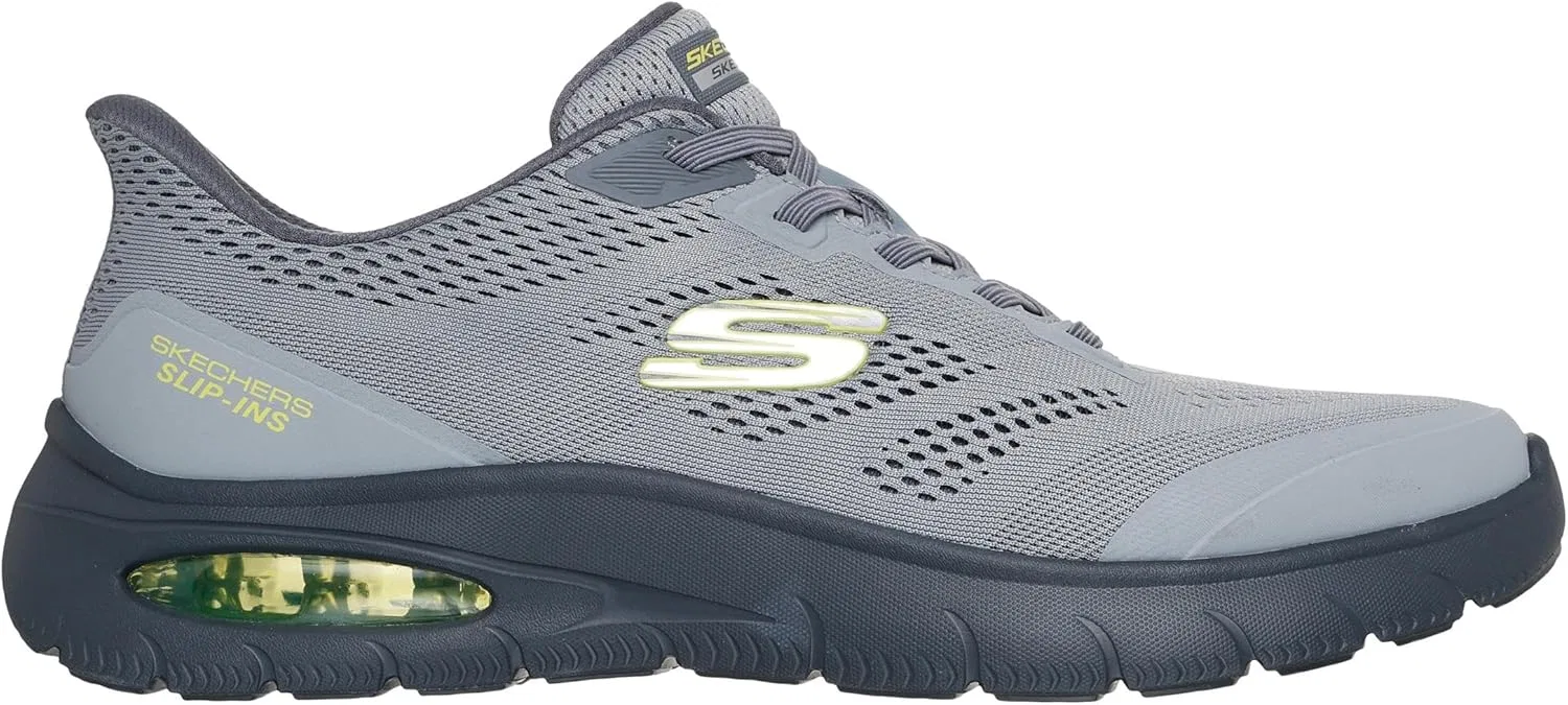 Мужские кроссовки Skechers Skech-Air Summits, Charcoal Lime Green — фото 4
