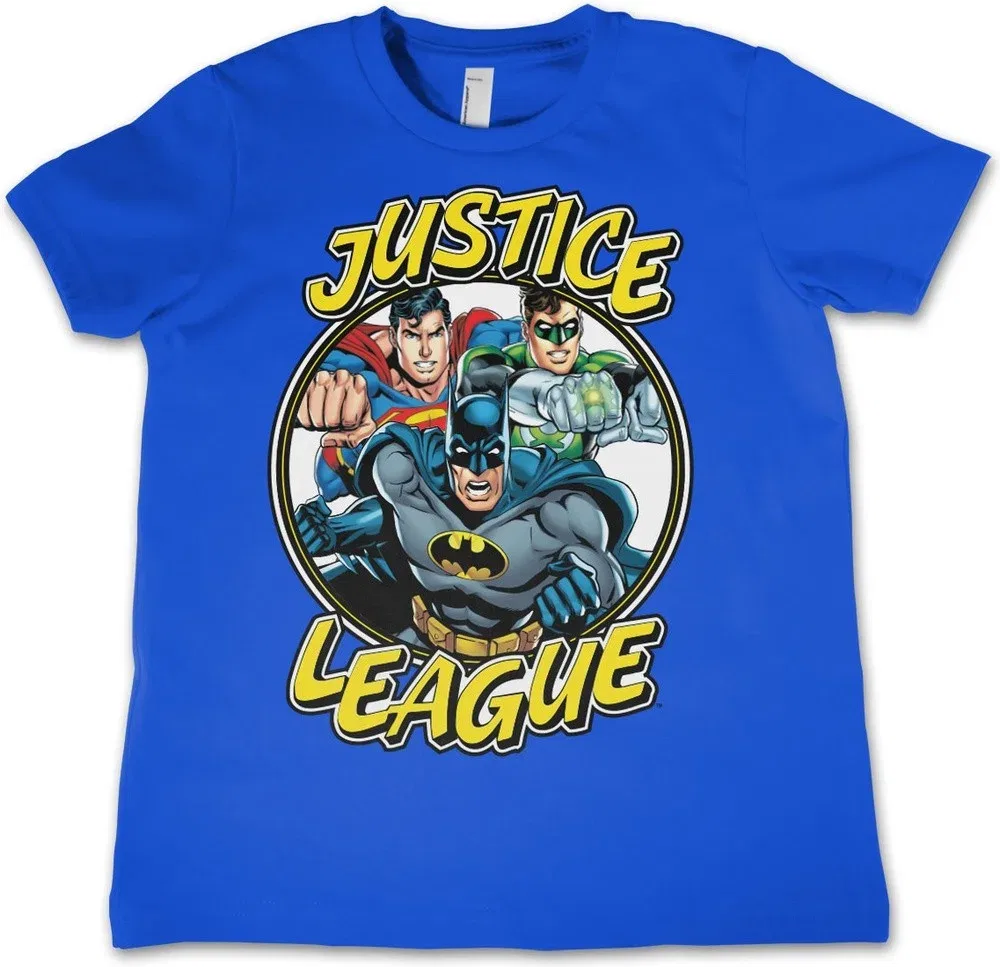 Футболка с принтом Justice League, синий