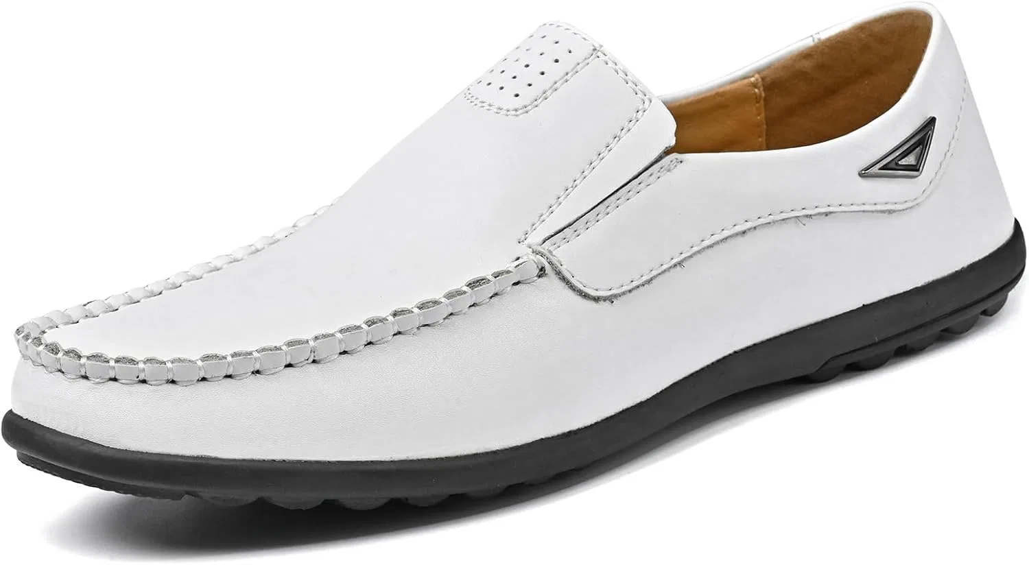 Лоферы кожаные Premium Men's Casual, белый Zentavi