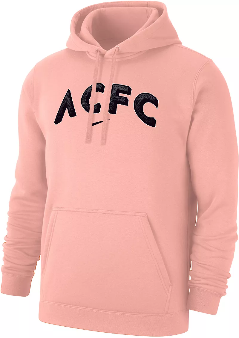 

Пуловер с капюшоном Nike Adult Angel City FC Wordmark персикового цвета