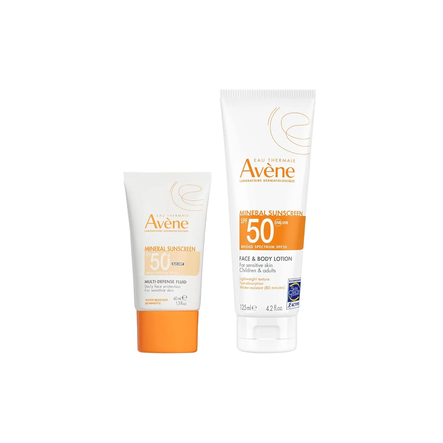Минеральный солнцезащитный флюид Avène Multi-Defense SPF 50, blue