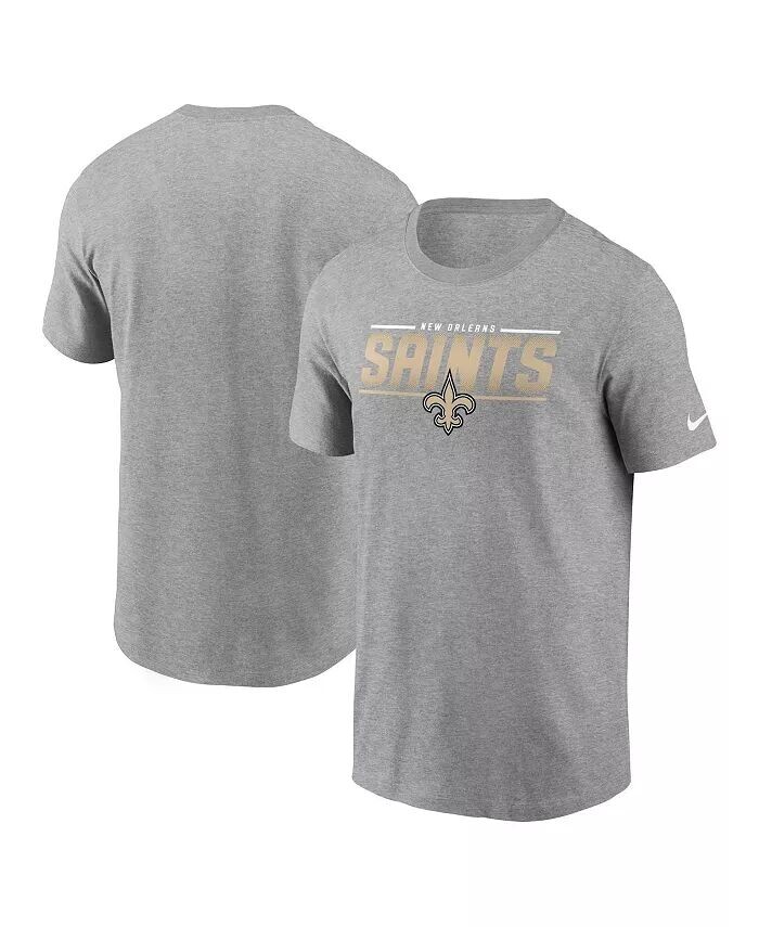 

Мужская серая футболка с принтом New Orleans Saints Muscle Nike