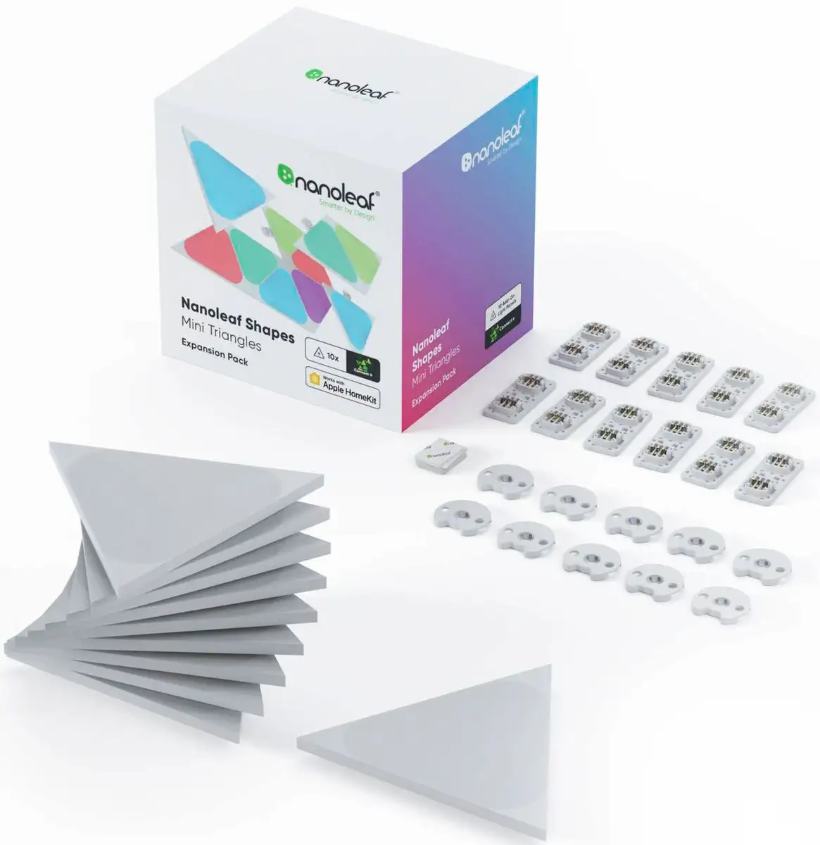 

Светодиодная панель nanoleaf "Треугольники" Ø 10 см, Высота: 10 см, цвет bunt