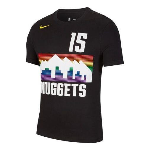 

Футболка dri-fit nba denver nuggets quick dry short sleeve black Nike, черный