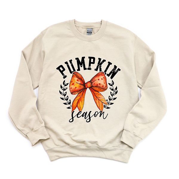

Кофта с принтом Coquette orange bow pumpkin season Simply Sage Market, Dust