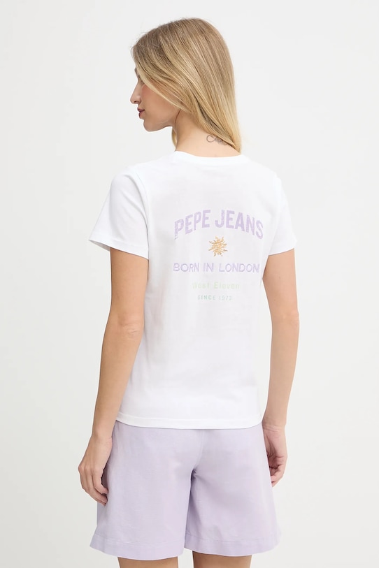 

Хлопковая футболка Pepe Jeans, белый