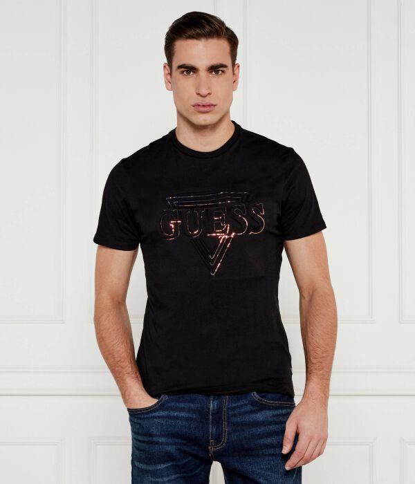 

Футболки Slim fit Guess Jeans, черный