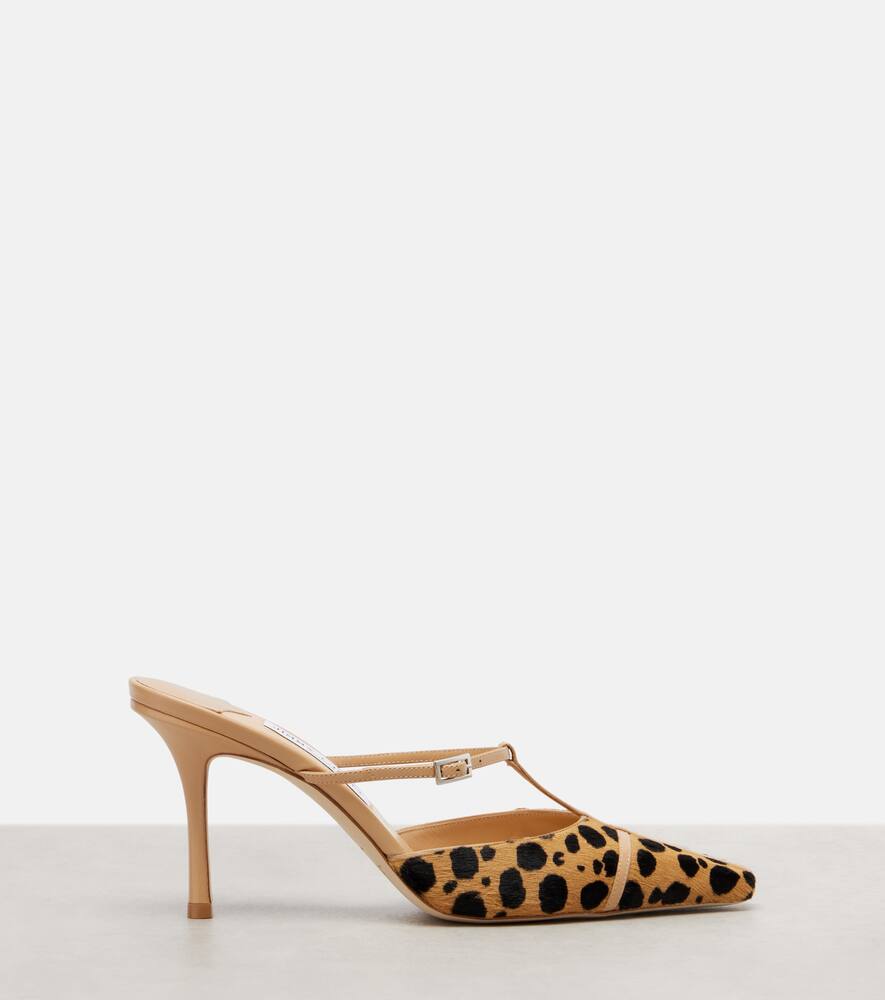 Conner Ives Gloria 85 мюли из телячьей кожи Jimmy Choo, Natural Mix — фото 4