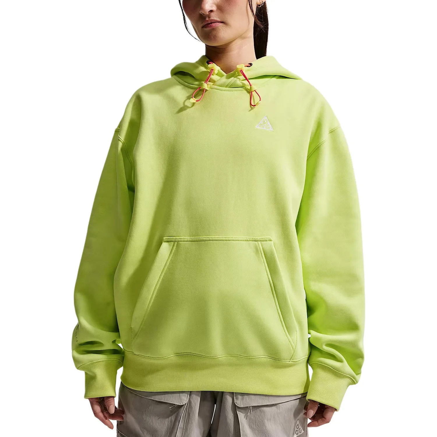 Толстовка с капюшоном ACG FW25 Therma FIT, утепленная флисом Nike, Light Lemon Yellow/Mountain White — фото 3