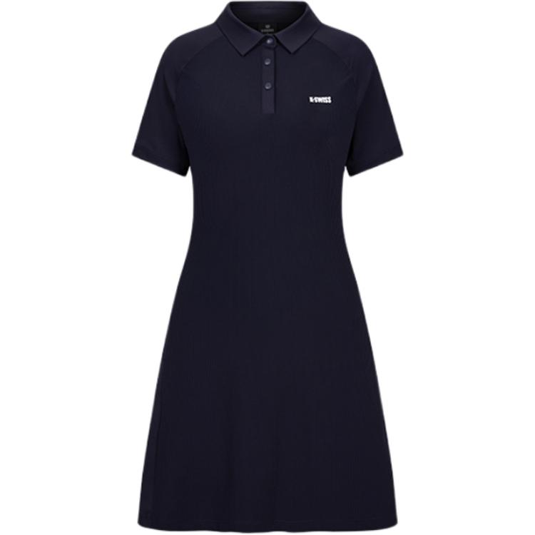 

KSWISS Женское платье с короткими рукавами Темно-синий K·SWISS