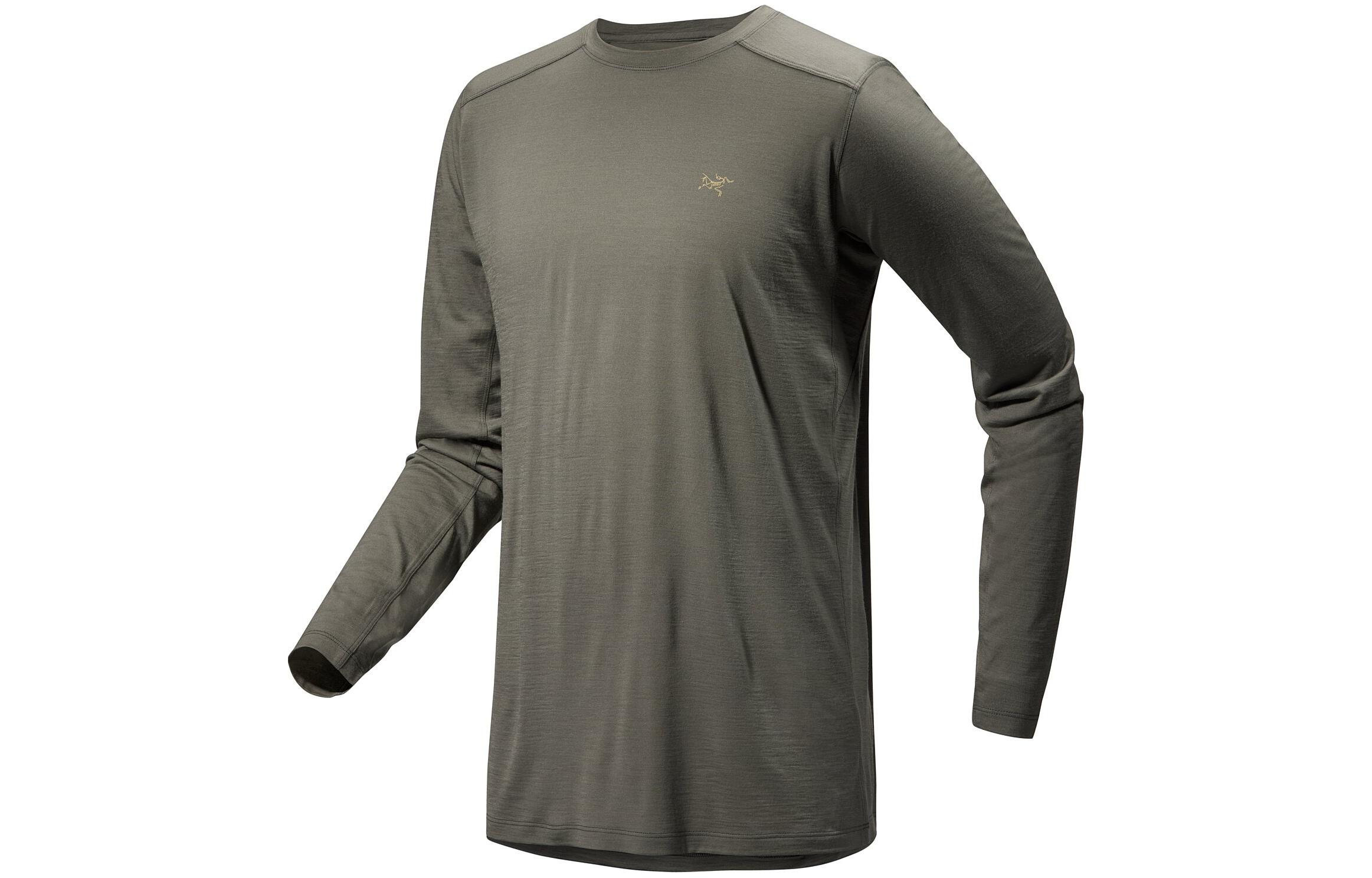 Футболка Ionia Merino Wool Series мужская Arcteryx, Винтажный зеленый/Тацу — фото 4