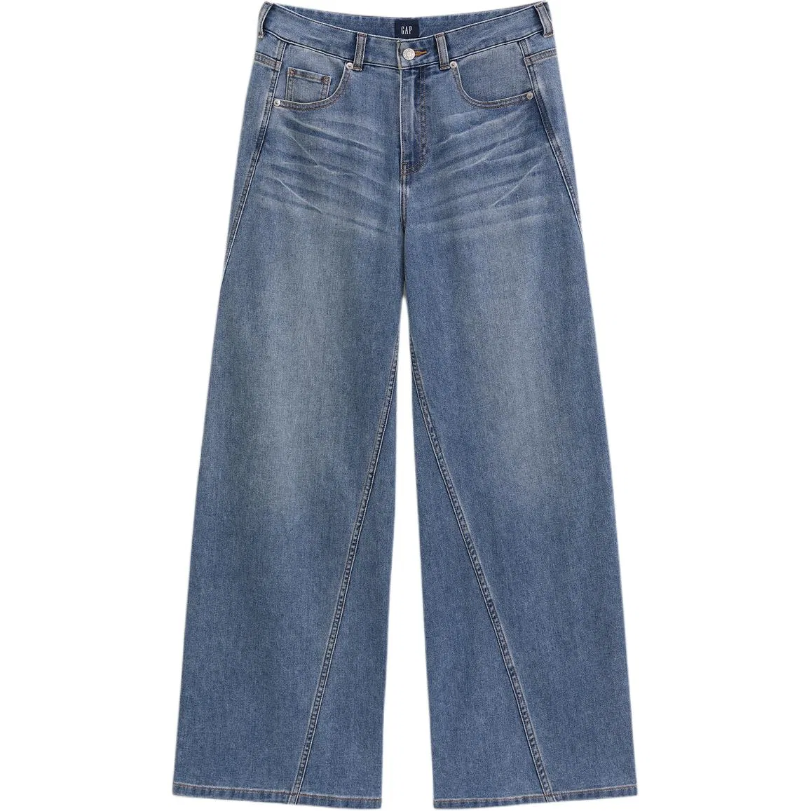 Джинсы женские широкие GAP Light Washed — фото 4