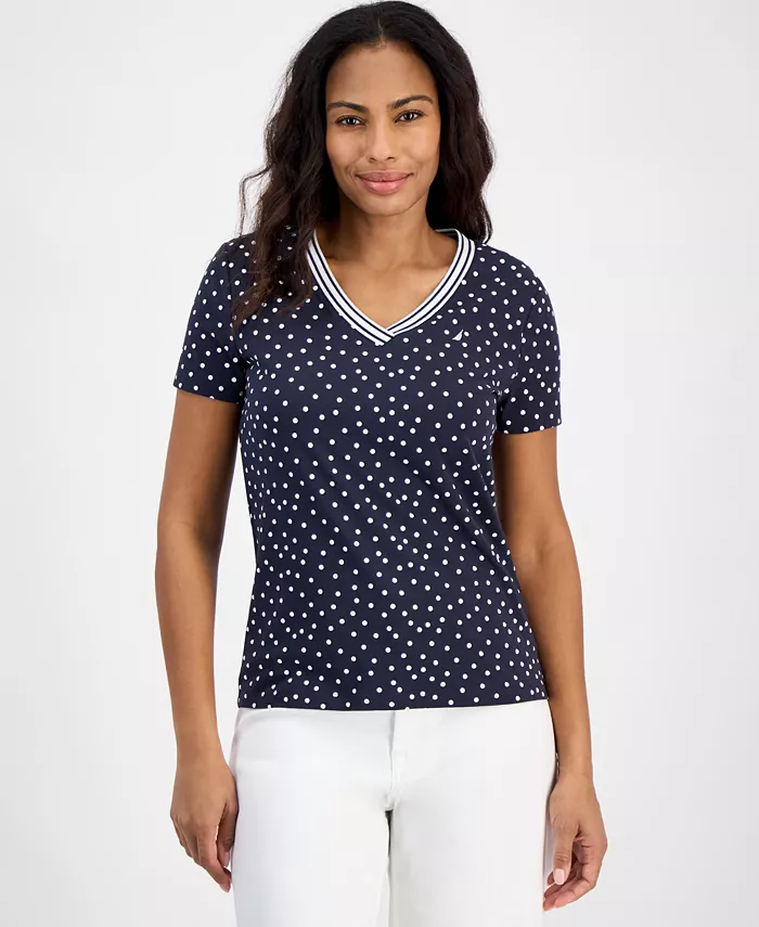 

Женский топ Rivera в горошек Nautica Jeans, синий