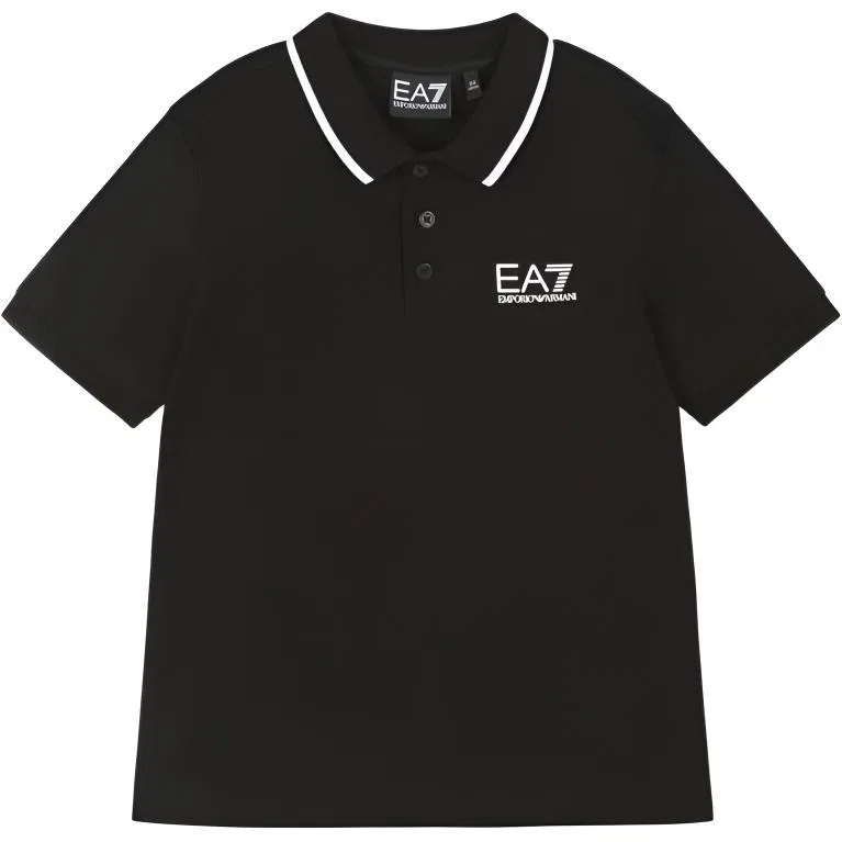 Поло EMPORIO ARMANI Black Kids'