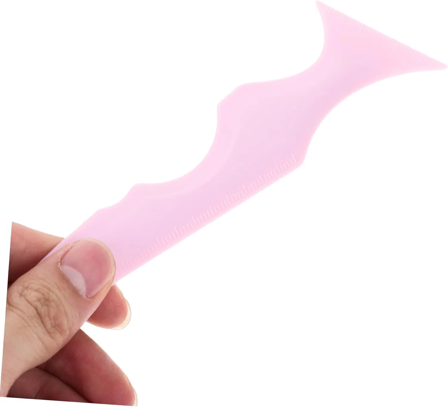 Трафарет для макияжа Silicone Beauty Ruler Iwowhero розовый — фото 3