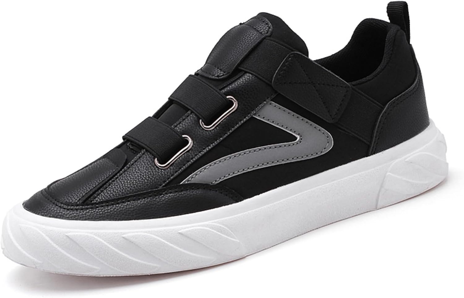 

Мужские слипоны из кожи, повседневная обувь, легкие и удобные лоферы для ходьбы с противоскользящей резиновой подошвой, современный минималистичный дизайн для мужчин (белый, черный, бежевый) Lshwcift