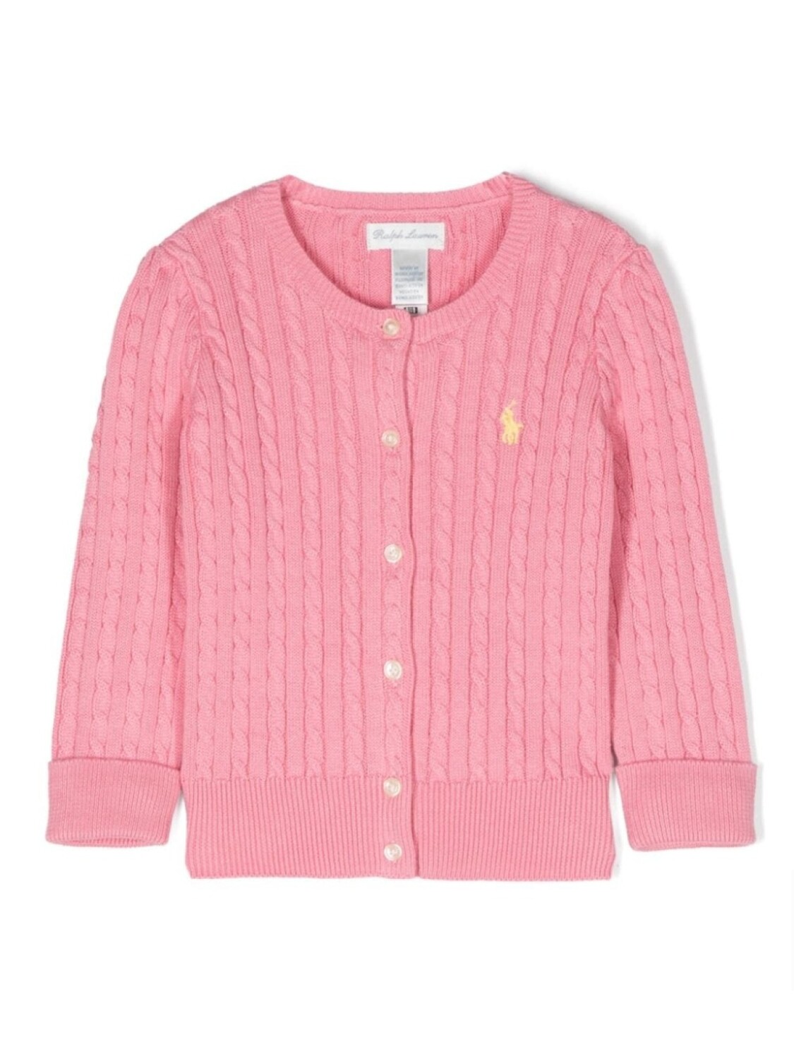 

Ralph Lauren кардиган фактурной вязки, розовый