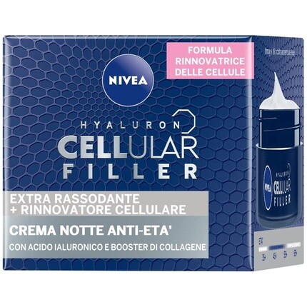 Крем для лица Nivea — Антивозрастной ночной с гиалуроновым клеточным наполнителем, 50 мл — фото 3