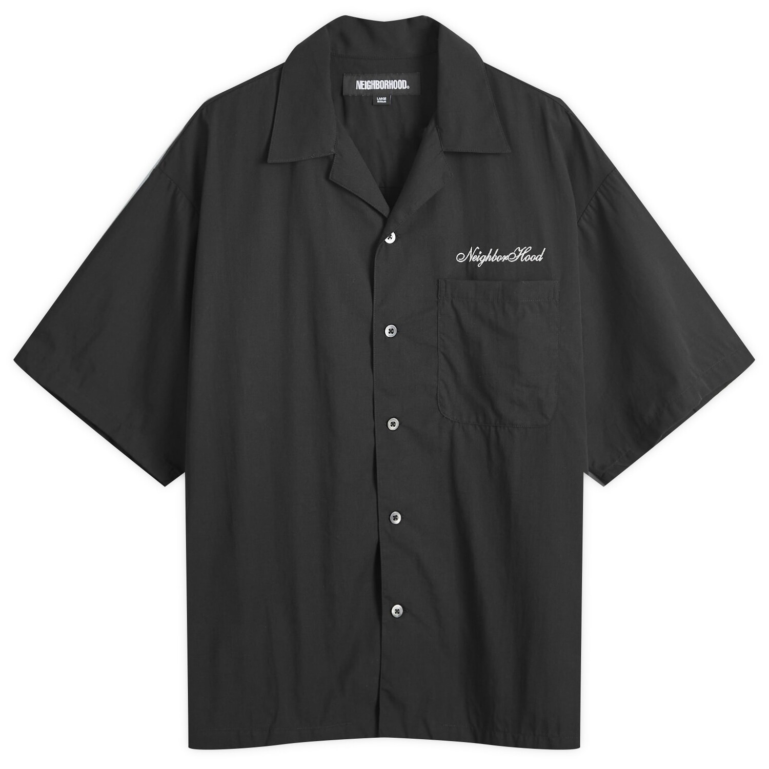 

Рубашка с коротким рукавом Neighborhood Solid Hawaiian Vacation Shirt, черный