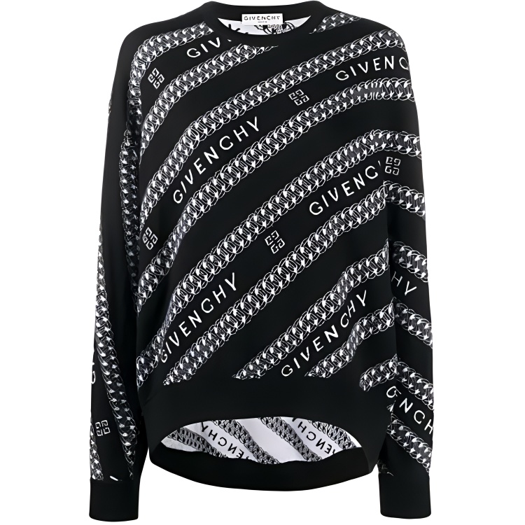 

Givenchy Свитер женский черно-серого цвета