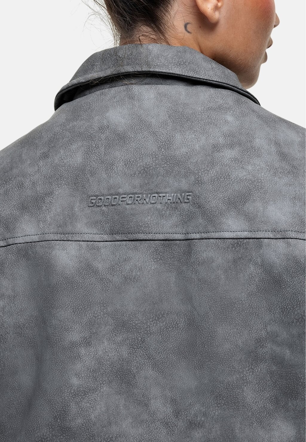 

Куртка из искусственной кожи COACH GDP Good For Nothing, темно-серый