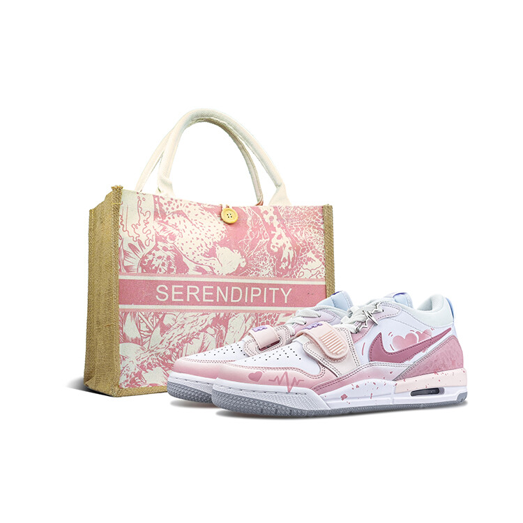 

Кроссовки Jordan Legacy 312 Vintage Basketball Shoes Women's Low-top Pink/white/purple, цвет Fairy Pink